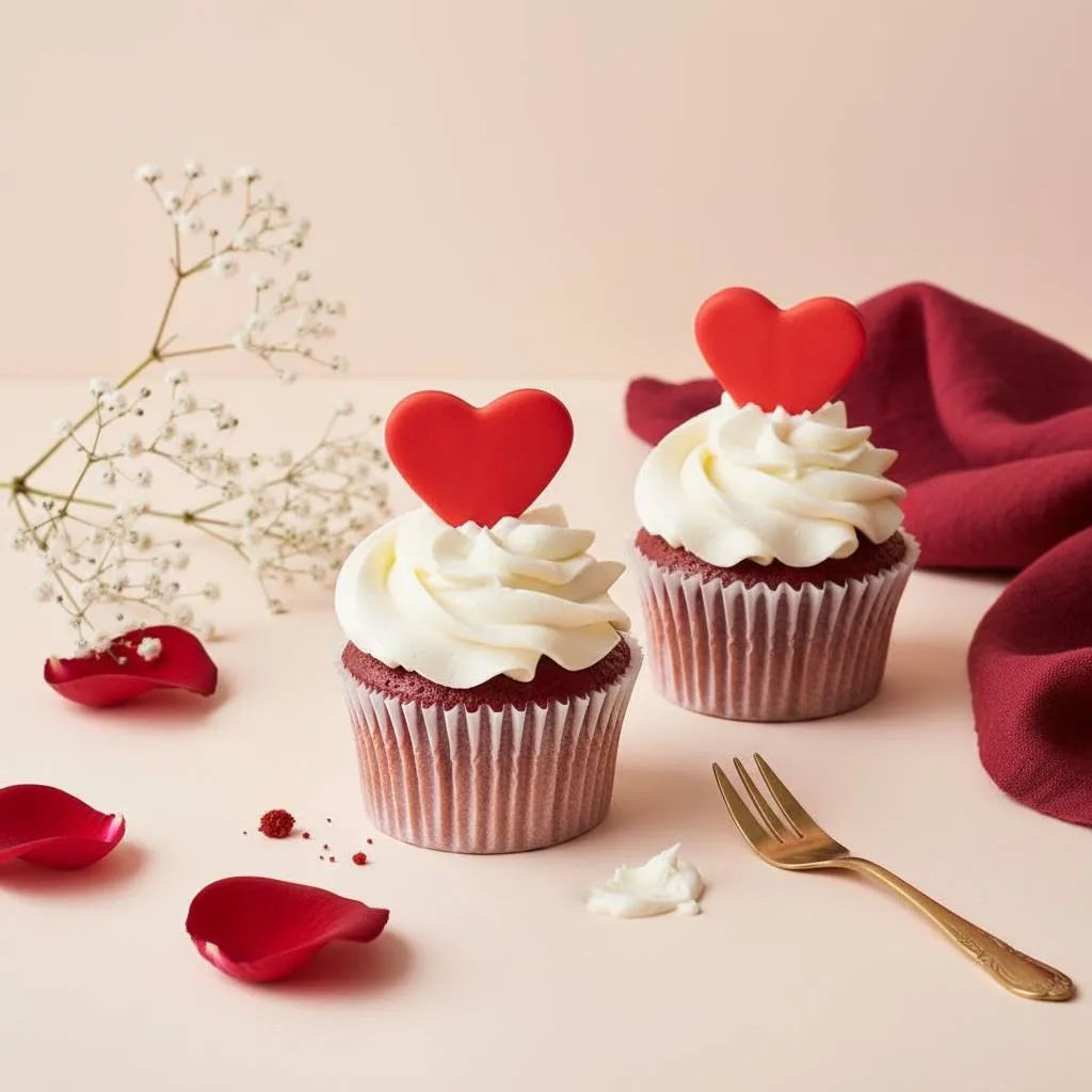 Red velvet hearts After