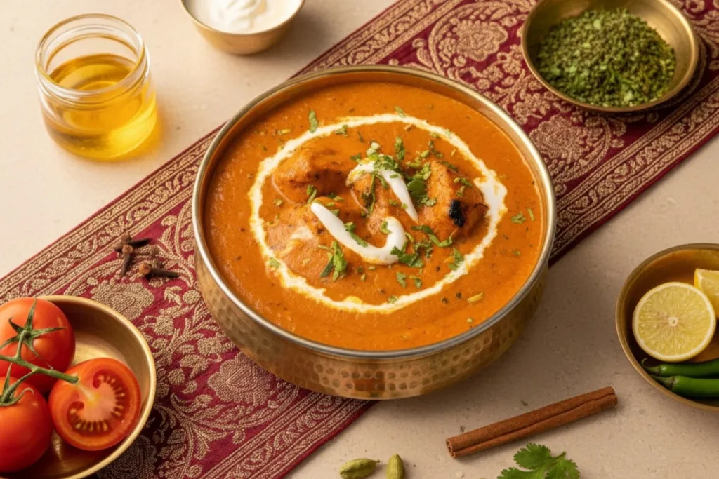 Classic red butter chicken After