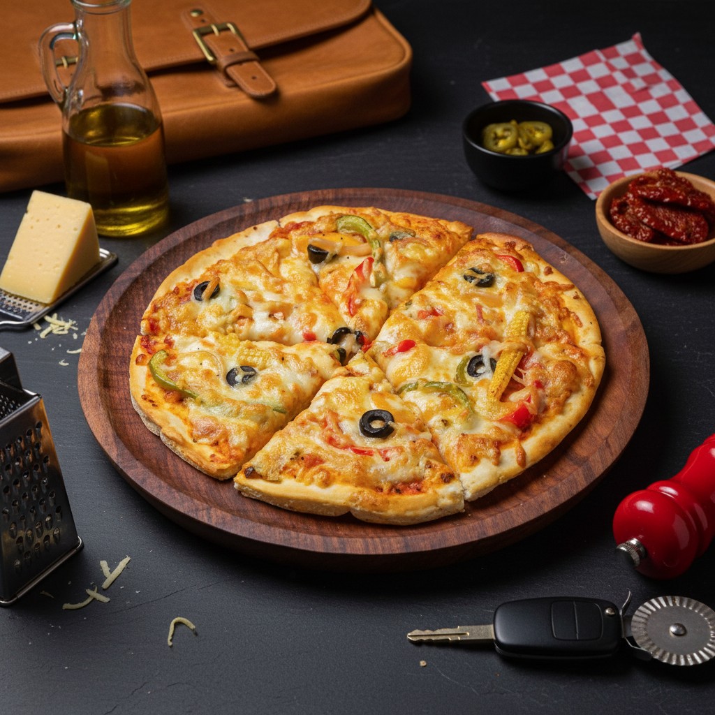 Farmhouse pizza — menu-ready photo by Photosfix